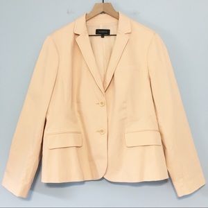 Talbots peach 2 button light weight  blazer 18